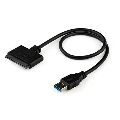 StarTech.com 3.2 Gen1 USB-A -> 2.5" SATA III -adapteri, musta
