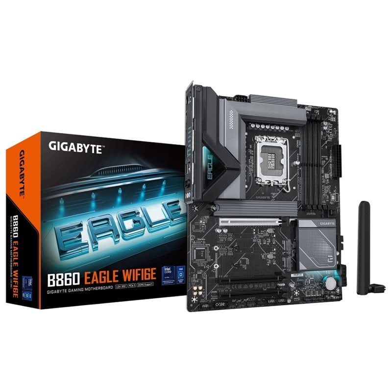 Gigabyte B860 EAGLE WIFI6E, ATX-emolevy