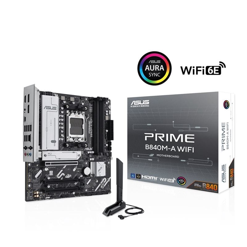 Asus PRIME B840M-A WIFI, mATX-emolevy