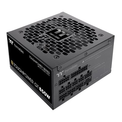 Thermaltake 850W Toughpower GT, ATX 3.1 virtalähde, PCIe 5.1, 80 Plus Gold, musta