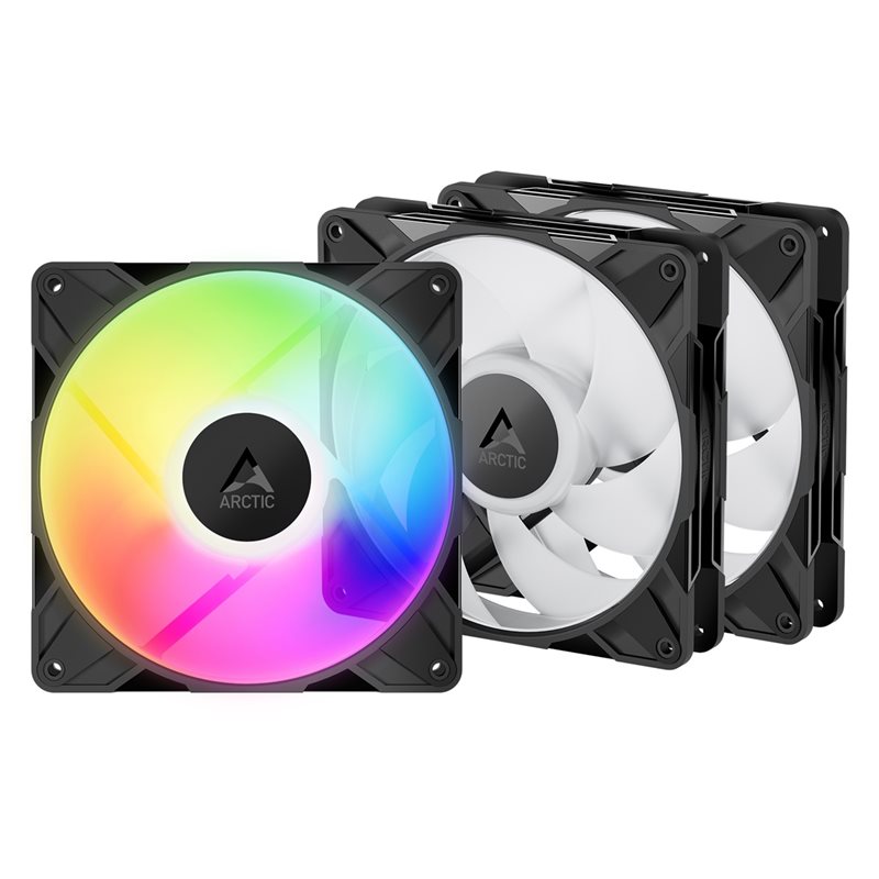 ARCTIC P14 Pro A-RGB, 140mm PWM-laitetuuletinsarja, 3 kpl, musta