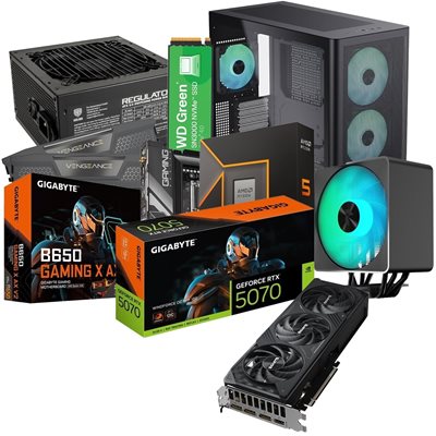 Jimm's DIY Gigabyte RTX 5070 -tuotepaketti