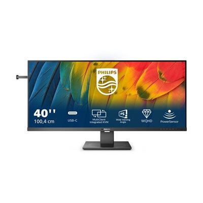 Philips 40" 5000 series 40B1U5600/00, 120Hz UWQHD-monitori, musta