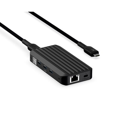 Unisynk 3.2 Gen2 USB-C 8-in-1 -telakka v3, musta