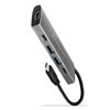 AXAGON (Outlet) 3.2 Gen2 USB-C 5-in-1 -telakka, hopea