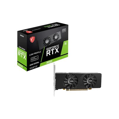 MSI (Outlet) GeForce RTX 3050 LP E 6G OC -näytönohjain, 6GB GDDR6