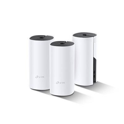 TP-Link Deco P9, Dual Band AC1200 Wi‑Fi 5 + AV1000 Powerline -Mesh-järjestelmä, valkoinen, 3 kpl