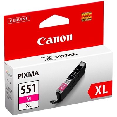 Canon CLI-551XL, Purppura, Mustepatruuna
