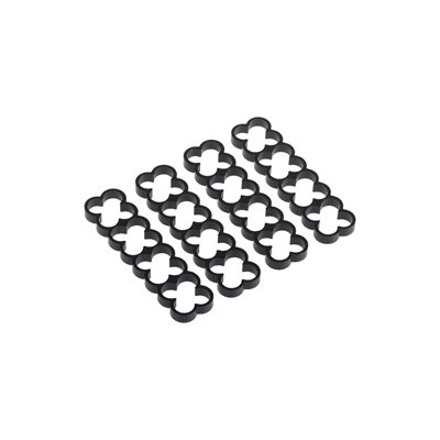 Alphacool Eiskamm Alu X16 - 4mm musta - 4kpl