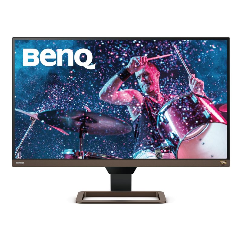 BenQ 27" EW2780U, 4K UHD -monitori, musta/metallinruskea