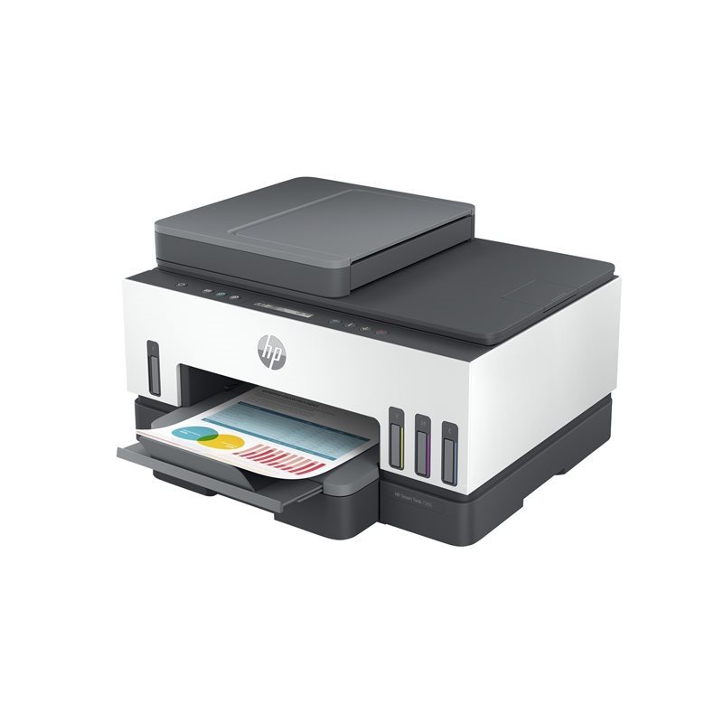 HP Smart Tank 7305 All-in-One, värimustesuihkumonitoimilaite, A4, valkoinen/musta/harmaa