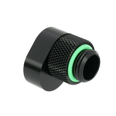 Barrow G1/4" jatko, Offset 15mm, uros/naaras, musta