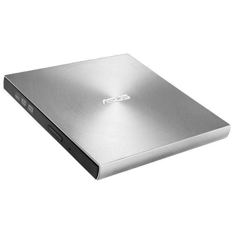 Asus ZenDrive U7M (SDRW-08U7M-U), ultraohut ulkoinen 8x tallentava DVD-asema, USB-A, hopea