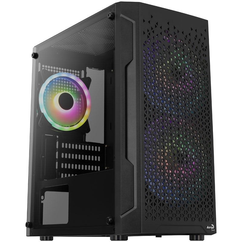 Aerocool Trinity Mini v3, ikkunallinen mATX-kotelo, musta