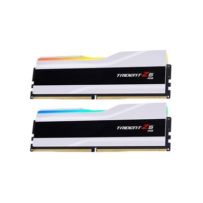 G.Skill 96GB (2 x 48GB) Trident Z5 RGB, DDR5 6400MHz, CL32, 1.35V, valkoinen/musta