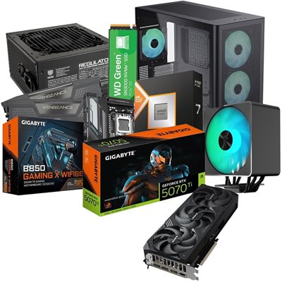 Jimm's DIY Gigabyte RTX 5070 Ti -tuotepaketti