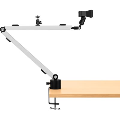 Streamplify (Outlet) MOUNT ARM -mikronijalusta, valkoinen/musta