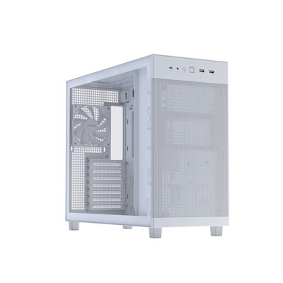 Asus Prime AP303 - Tempered Glass Panel, ikkunallinen miditornikotelo, valkoinen