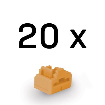 Lindy RJ-45 Port Blocker, 20kpl, oranssi