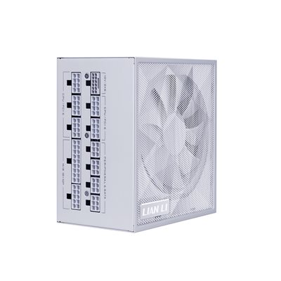 Lian Li (Outlet) 1200W SX1200 Platinum, ATX 3.1-virtalähde, PCIe 5.1, 80 Plus Platinum, valkoinen