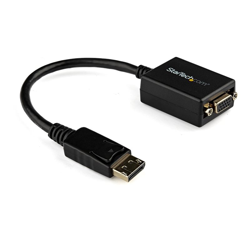 StarTech.com DisplayPort 1.2 - VGA -sovitin, musta