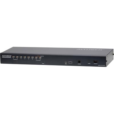 Aten KVM-kytkin 1-8, 19" 1U, Ethernet-kaapeli KVM Over the NET