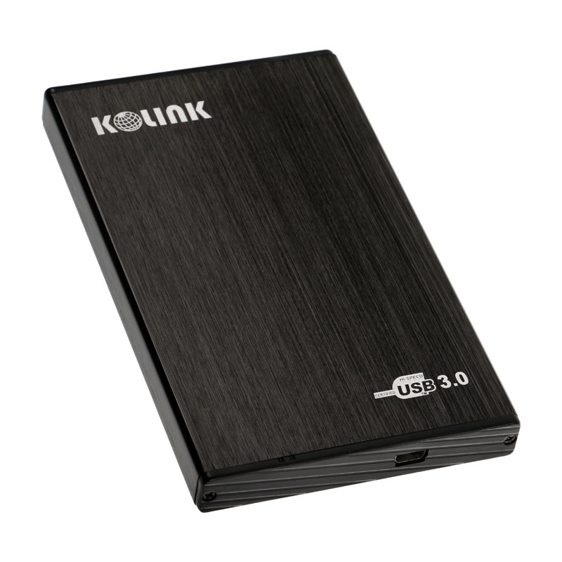 Kolink Ulkoinen kiintolevykotelo 2.5" SSD/HDD-kiintolevylle, USB 3.0, musta (Tarjous! Norm. 14,90€)