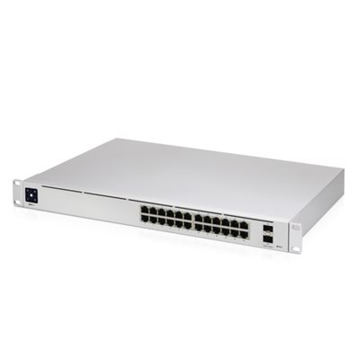 Ubiquiti UniFi Switch PRO 24, räkkiasennettava kytkin, 1U, harmaa
