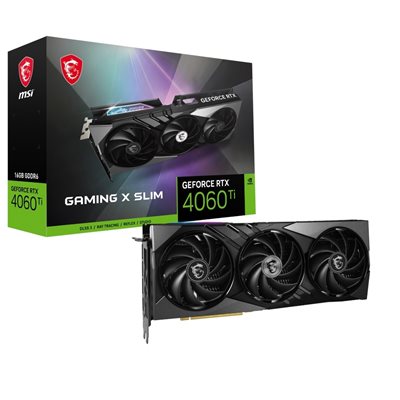 MSI GeForce RTX 4060 Ti GAMING X SLIM -näytönohjain, 16GB GDDR6