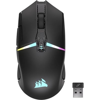 Corsair NIGHTSABRE WIRELESS, langaton pelihiiri, 26 000 DPI, musta