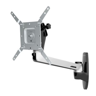Ergotron ≤49" LX HD Wall Swing Arm, -seinäteline näytölle, musta/hopea