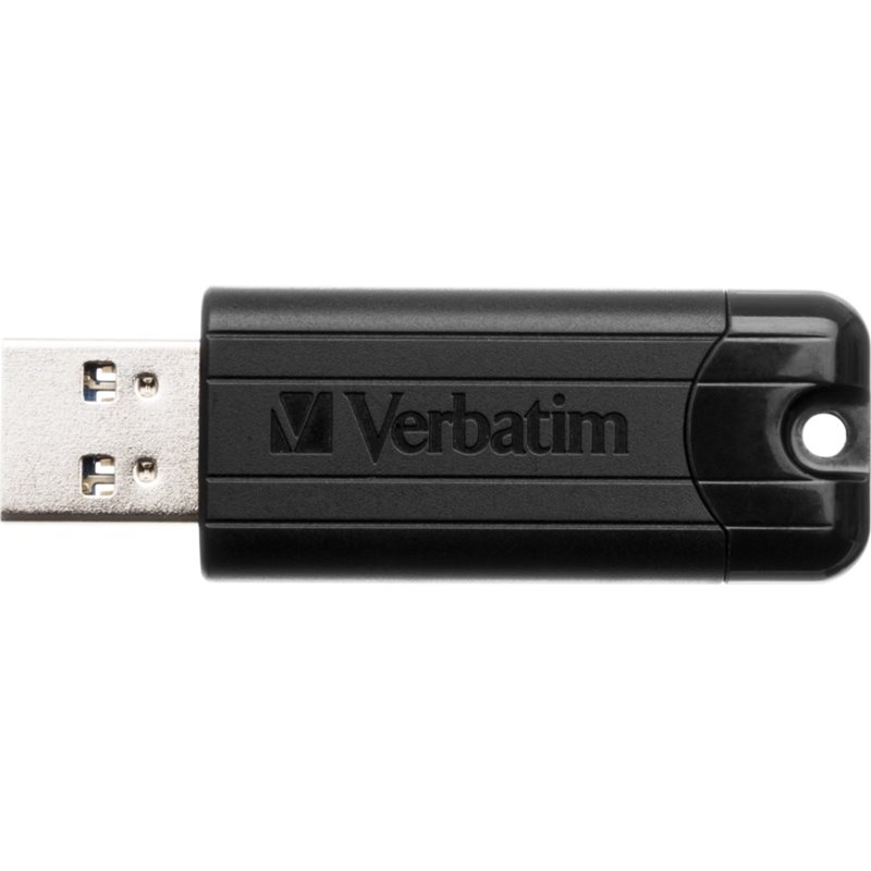 Verbatim 64GB Pinstripe, 3.2 Gen1 USB-A -muistitikku, musta