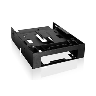 ICY DOCK FLEX-FIT Trio 2x 2.5" + 1x 3.5" HDD/laitepaneeli 5.25" laitepaikkaan asennussarja, musta