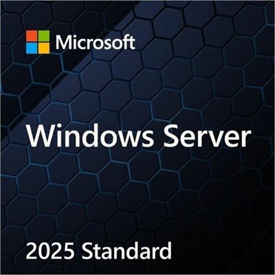 Microsoft Windows Server 2025 Standard, 16 ydintä, DVD, 64-bit, englanti