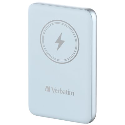 Verbatim 10 000mAh varavirtalähde, Magsafe, USB-C PD 20W, sininen