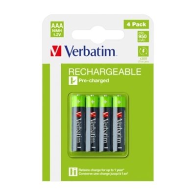 Verbatim AAA/LR03 -akkuparisto, 950 mAh, 4kpl