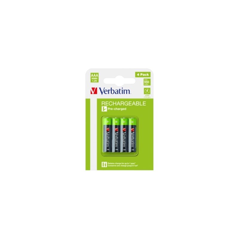 Verbatim AAA/LR03 -akkuparisto, 950 mAh, 4kpl