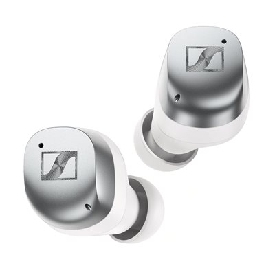 Sennheiser Momentum True Wireless 4, langattomat in-ear kuulokkeet, Bluetooth 5.4, valkoinen hopea
