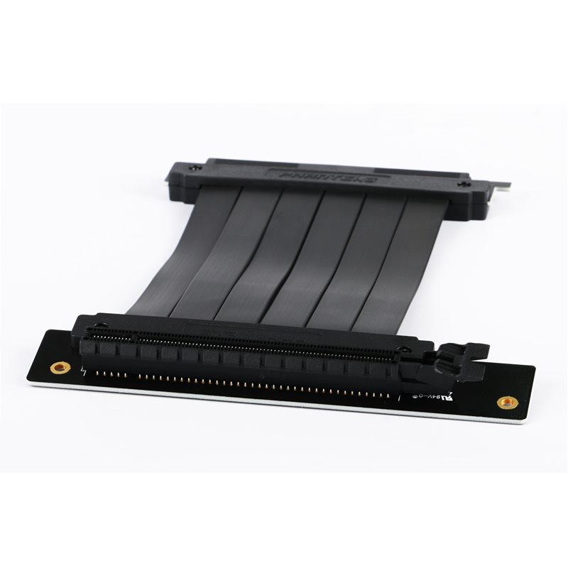 Phanteks (Outlet) Flatline PCI-E x 16 Riser Cable, 150mm, 90° kulma, musta