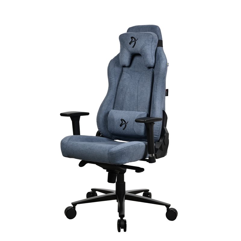 Arozzi Vernazza Gaming Chair Soft Fabric, kangasverhoiltu pelituoli, musta/sininen