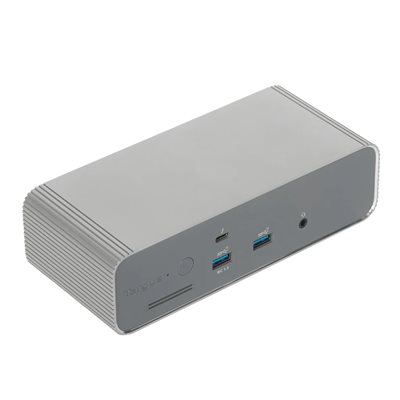 Targus Thunderbolt 5 Dual Video 8K / Triple 4K EcoSmart Dock with 140W EPR -telakka, harmaa