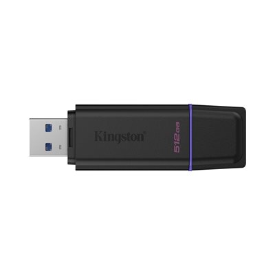 Kingston 512GB DataTraveler Exodia Gen2, 3.2 Gen1 USB-A -muistitikku, musta/violetti