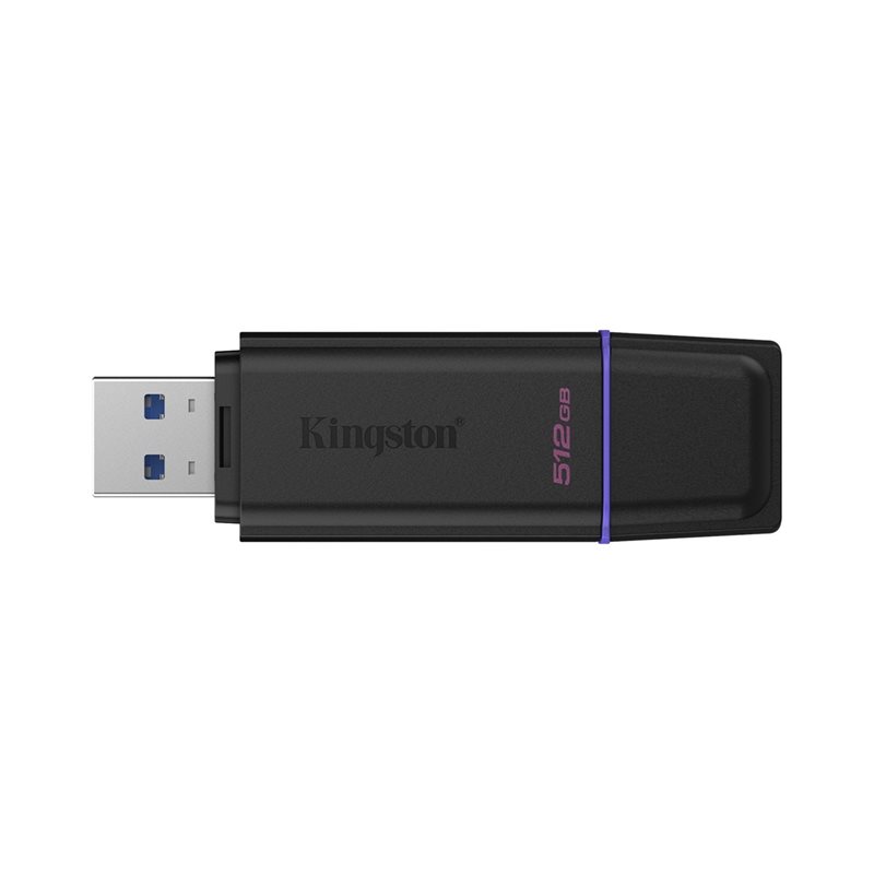 Kingston 512GB DataTraveler Exodia Gen2, 3.2 Gen1 USB-A -muistitikku, musta/violetti