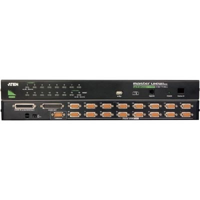 Aten KVM-kytkin, 1 pääte ohjaa 16 konetta, OSD, 19", USB & PS/2