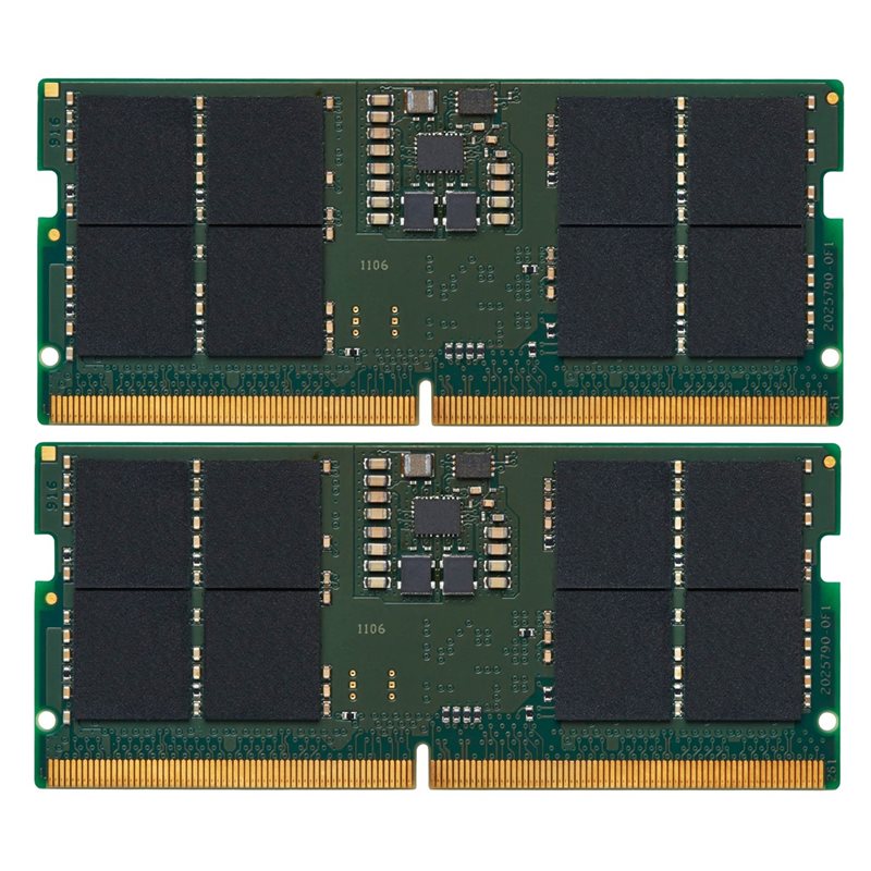 Kingston 32GB (2 x 16GB) ValueRAM, DDR5 4800MHz, SO-DIMM, CL40, 1.10V