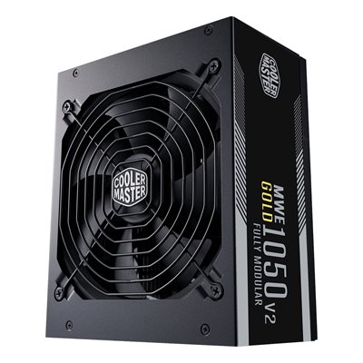 Cooler Master 1050W MWE Gold 1050 V2, modulaarinen ATX-virtalähde, 80 Plus Gold, musta