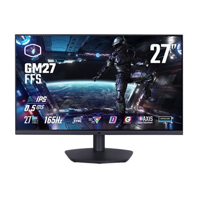 Cooler Master 27" GM27-FFS, 165Hz Full HD -pelimonitori, musta