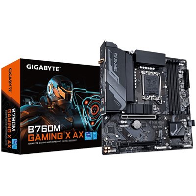 Gigabyte B760M GAMING X AX, mATX-emolevy