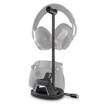 Nacon Multi-charge stand, latausteline kuulokkeille ja ohjaimelle, musta
