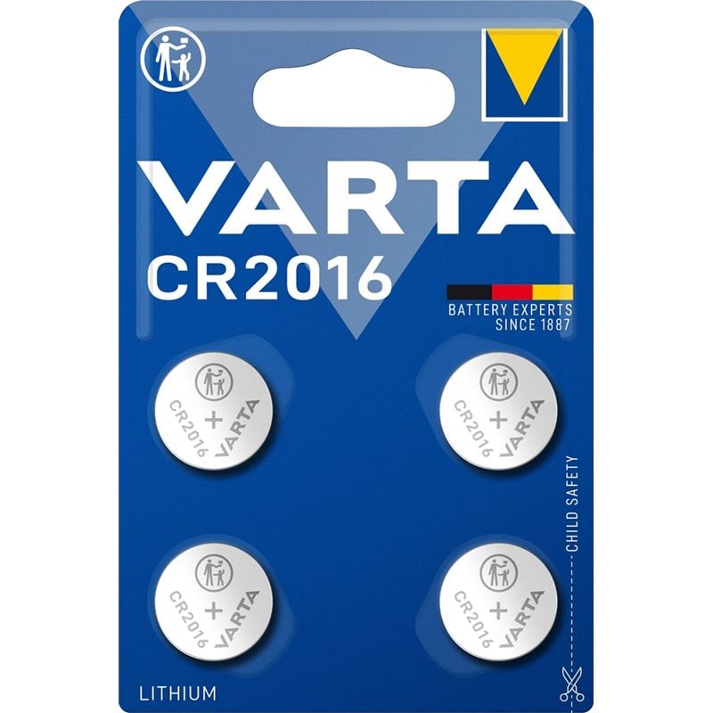 Varta CR2016 -paristo, 4kpl